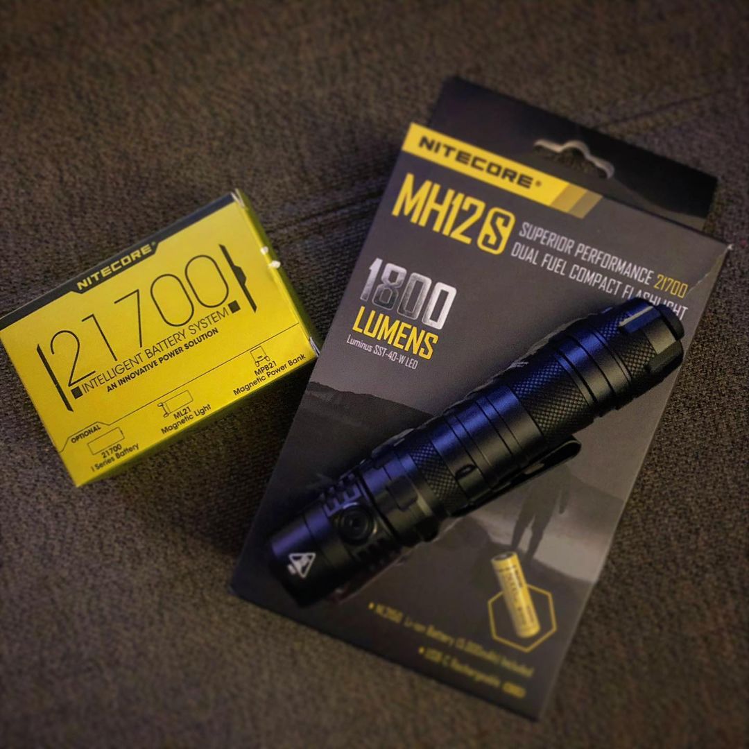 The latest MH12S flashlight & 21700 intelligent battery system!