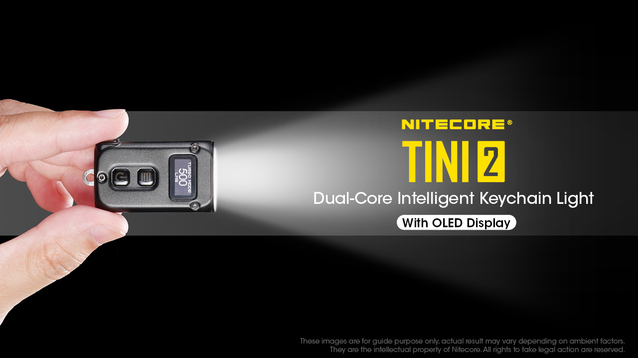 Introducing the TINI2, dual-core intelligent keychain light with OLED display.