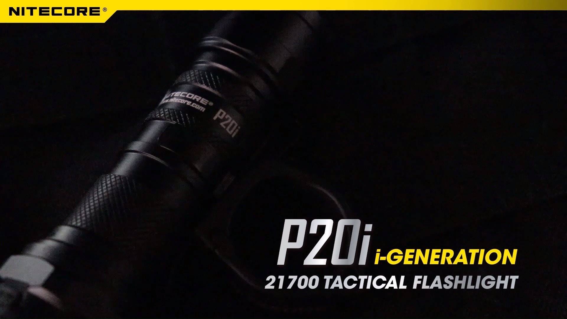 The P20i is an i-Generation 21700 Tactical Flashlight designed with the i-generation ultimate revolution.  It has a max output of 1,800 lumens, a max throw of 343m.ideal for law enforcement, assault operations, self-defense, search, and patrols.