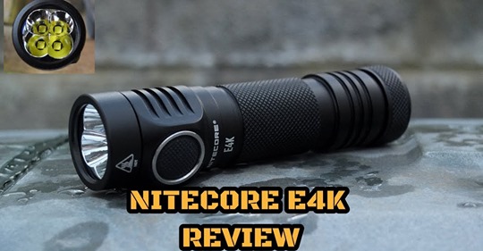 Nitecore new E4K has a huge 4400lm output, a high capacity 21700 cell with type C charging port built-in.