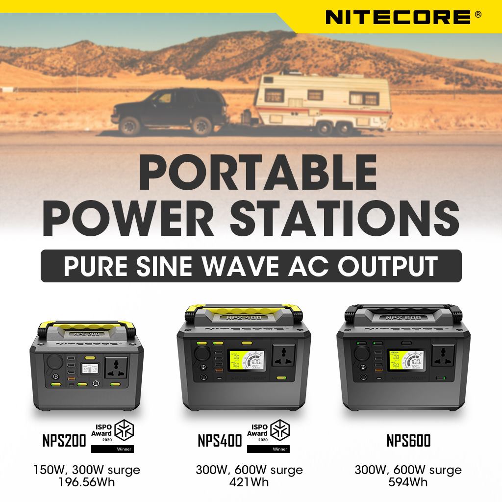 NITECORE NPS 200 / 400 / 600 Portable Outdoor Power Stations - www.tomtop.com