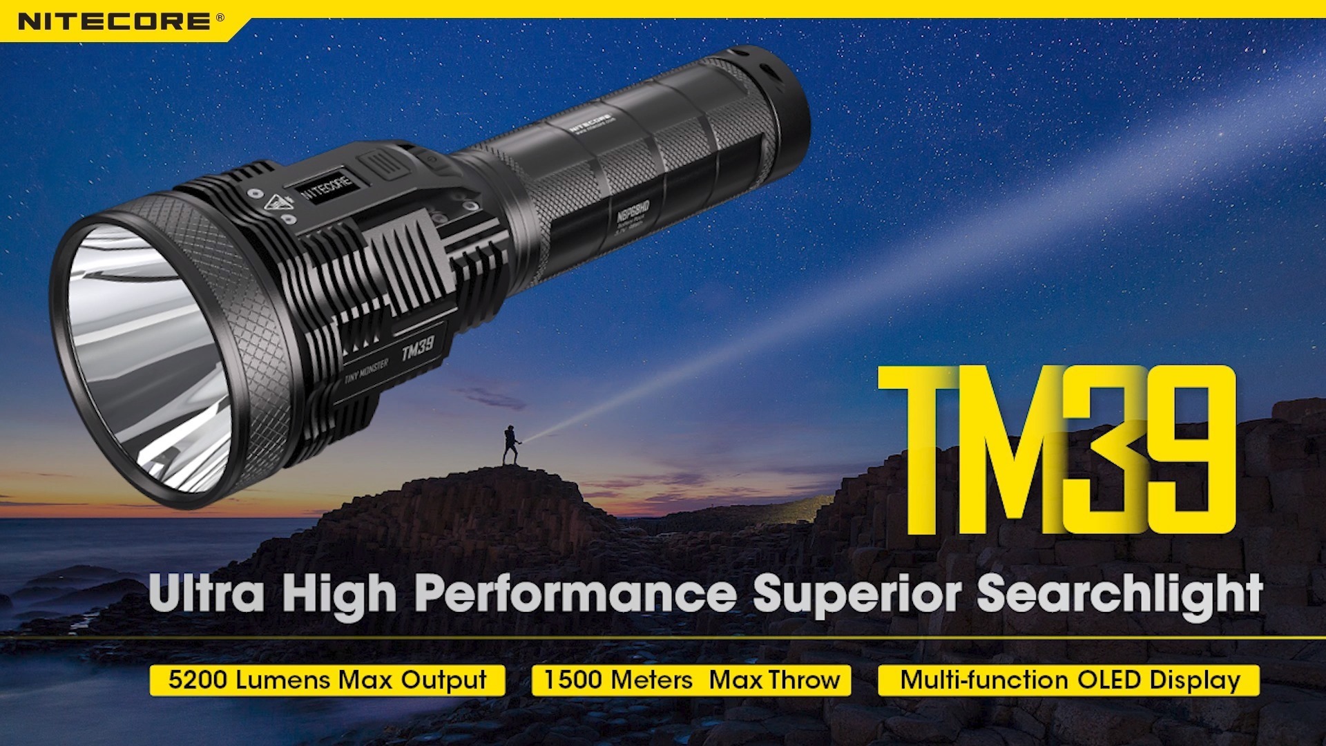 🔥New Product Release 🔥Tiny Monster across the sky!!! TM39 / TM39 Lite - Ultra High Performance Superior Searchlight Features:...