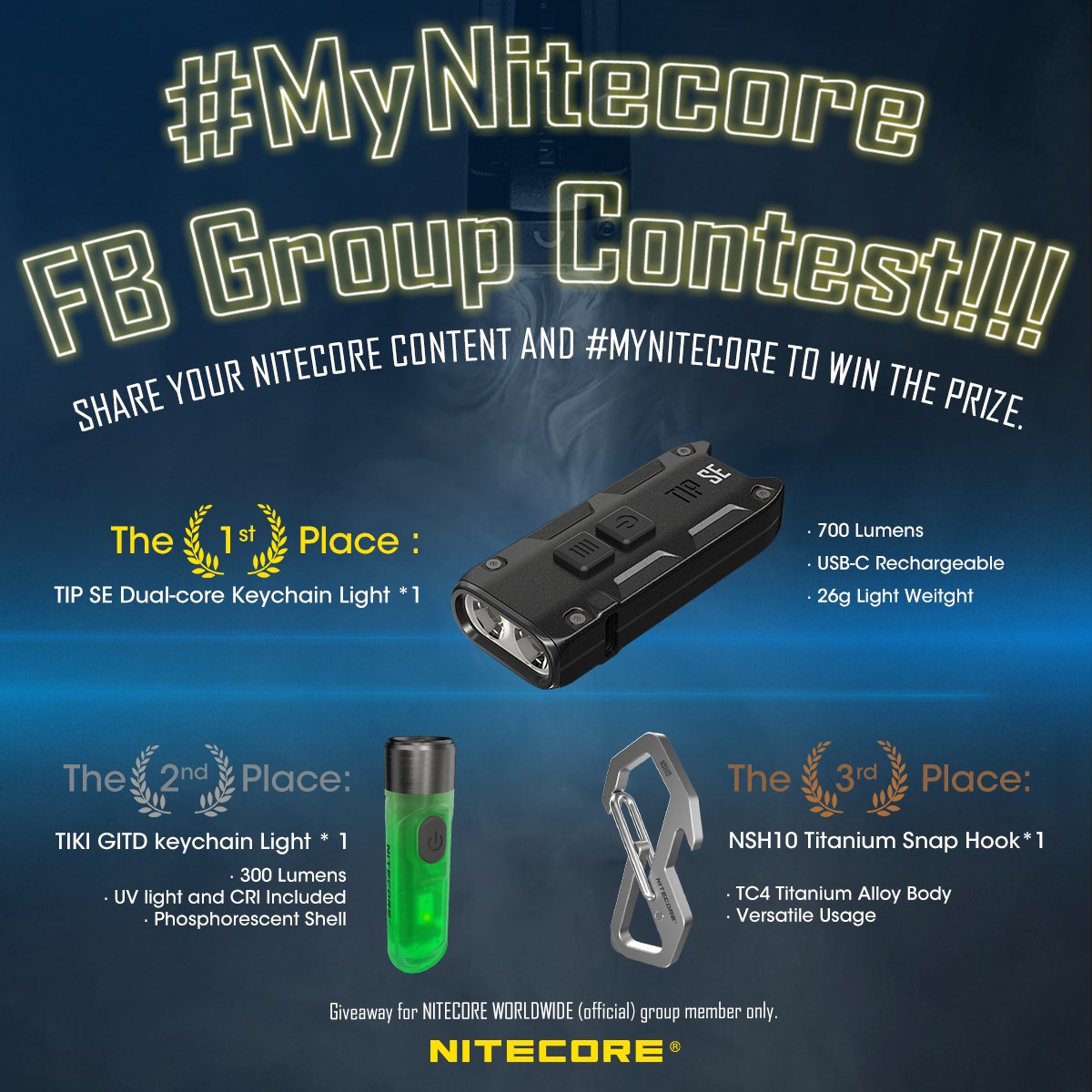 Nitecore Worldwide (Official) #MyNitecore Contest Running now!!! 