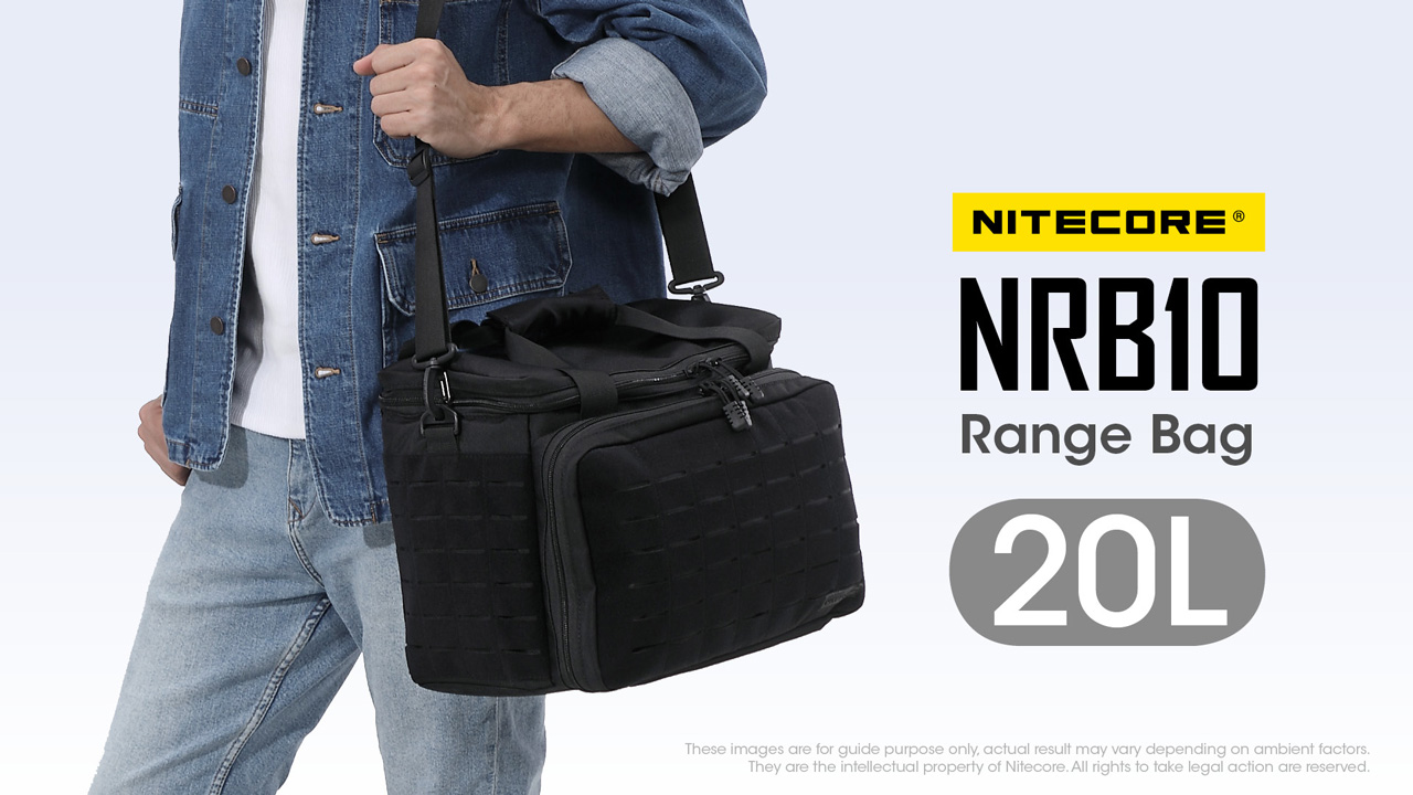 NITECORE #NRB10 Range Bag is out now with a 20L high capacity, specially designed for investigation, search & rescue, shooting training, outdoor work, and business trips.