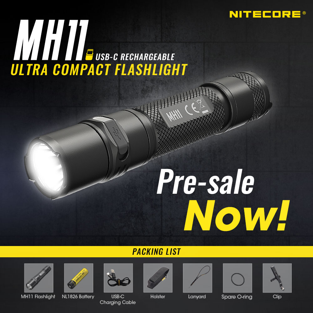 The MH11 #flashlight is currently available for pre-order now! 🔥