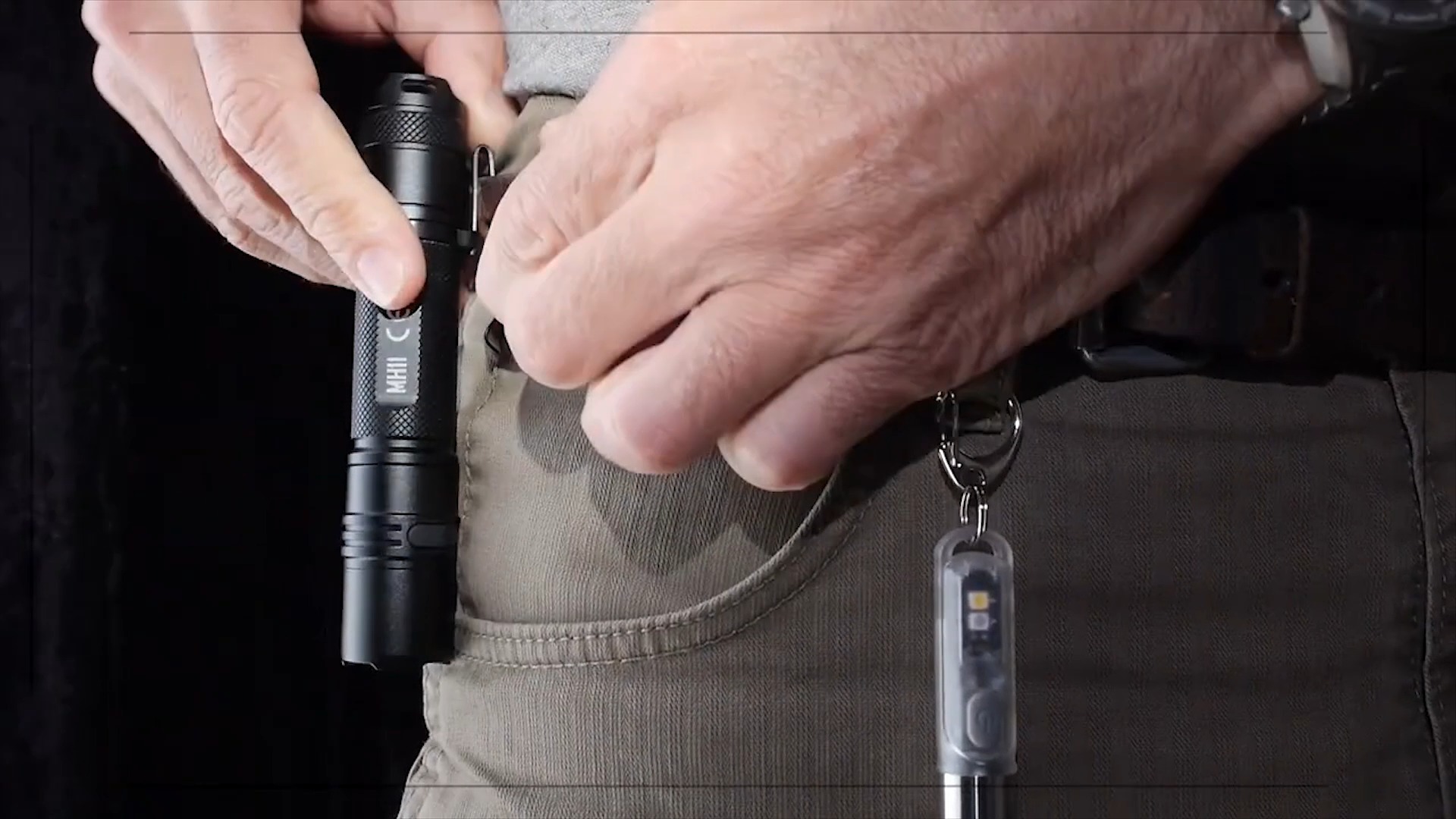 A pocket clip comes with the MH11 flashlight,which can be clipped in pocket, backpack or the MOLLE system, and attached the lanyard. Pre-order from Andrew & Amanda USA 👇