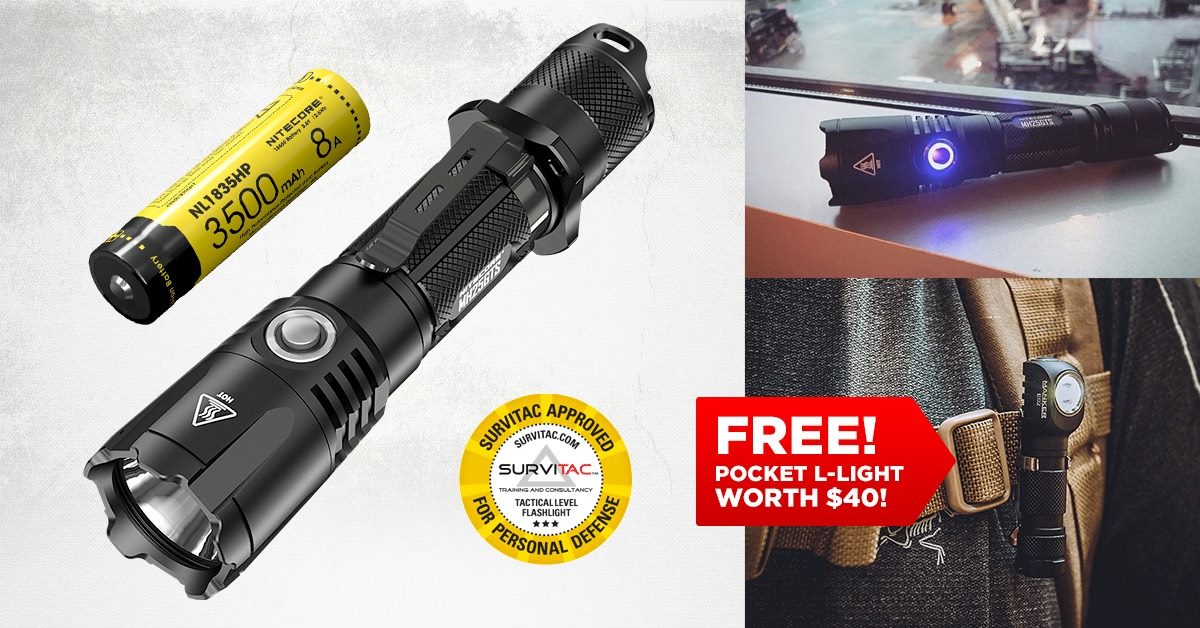 "Fantastic product. Works marvellously for my walk-about during aircraft inspection before flights. Bright as day for me to check the aircraft properly." 👍  Eric T. 🔥 The Best Handheld Tactical Flashlight On The Market - Period. This is the new Nitecore MH25GTS.  When you're on duty and can't afford any failure or poor performance, this is your go-to flashlight of choice.... 👉 Super Bright 1800 lumens