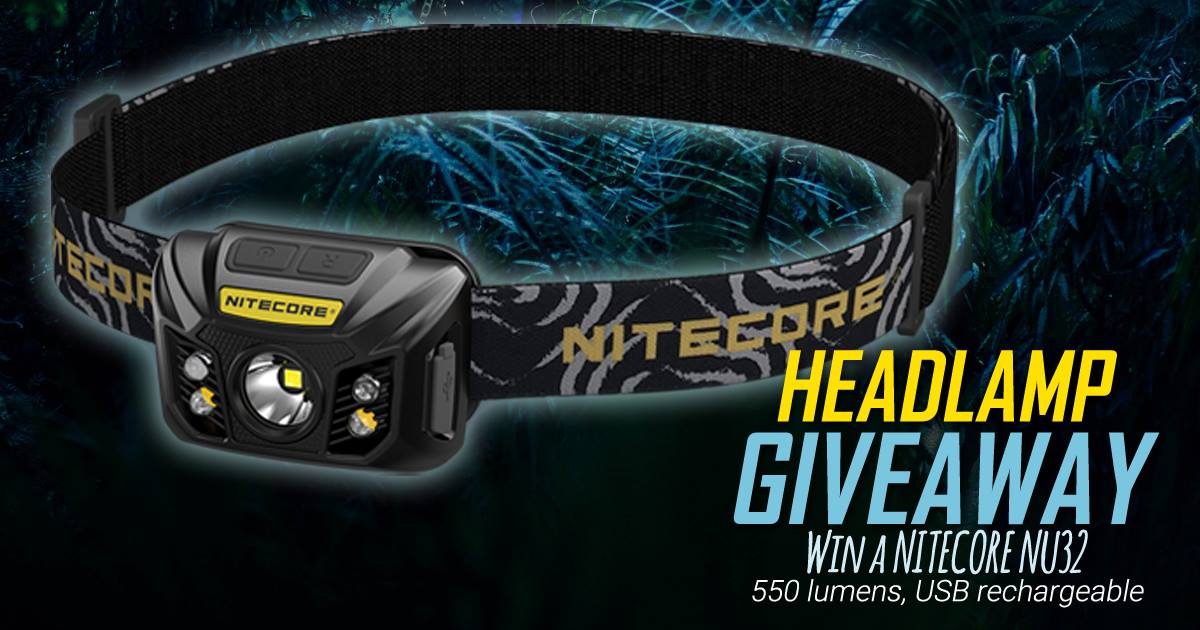 Only 2 DAYS left to enter our NITECORE HEADLAMP GIVEAWAY!