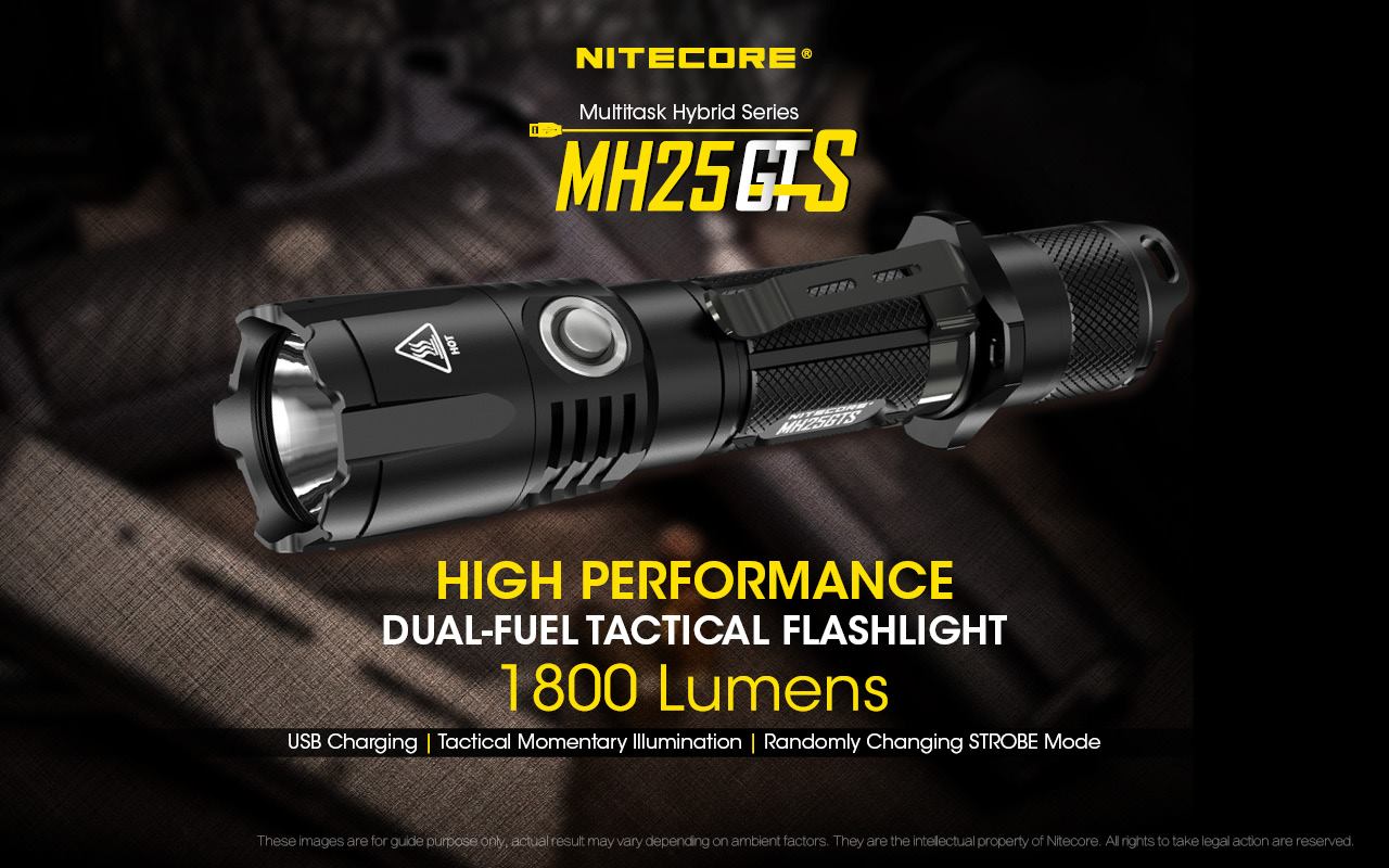 Save 20% on MH25GTS Rechargeable Tactical Flashlight - Use code SS19