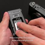 #NITECORE #USN2 camera charger for Sony NP-BX1 - Charge 2 batteries at the same time