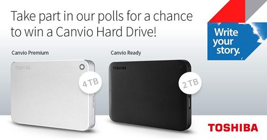 Leading up to the World Backup Day on 31 March, we are curious to know if and how much we tend to back up files such as family photos, videos etc.  So, we created 4 questions which should take less than 1-minute to answer. As a thank you, we are giving away a silver 4TB Canvio Premium and a black 2TB Canvio Ready hard drive to two lucky participants.  The polls will stay open for 2 weeks until 26. March. ...