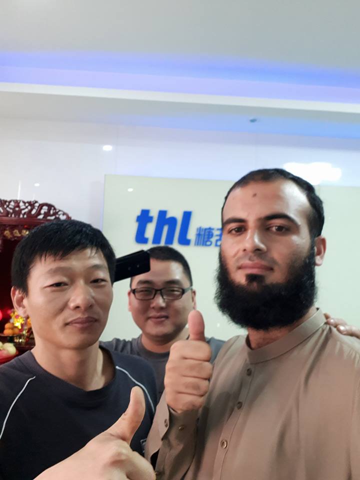 Mr Momin Khan from Pakistan , has visited THL Smartphone factory , Shenzhen , China . 