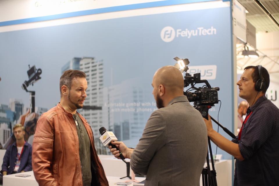 The Polish media NEWSERIA and the German media Radio station interviewed @Konrad Schneider the day before yesterday about FeiyuTech new products at our IFA booth. 