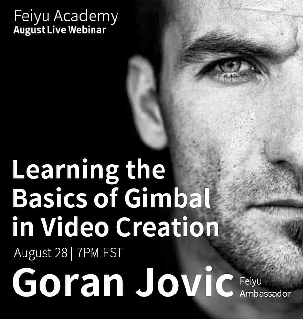 Learning Basic of Gimbal in Video Creation by Goran Jovic!!! Do you have any trouble about the operations of gimbal? Join us! Time: Aug 28, 2020 07:00 PM Eastern Time (US and Canada) Join Zoom Meeting:...