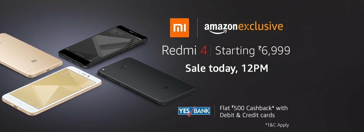 #Xiaomi #Redmi4 1st SALE TODAY!