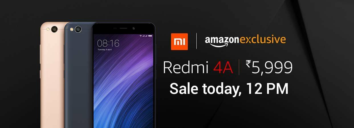 #Redmi4A sale starting in few minutes from now!