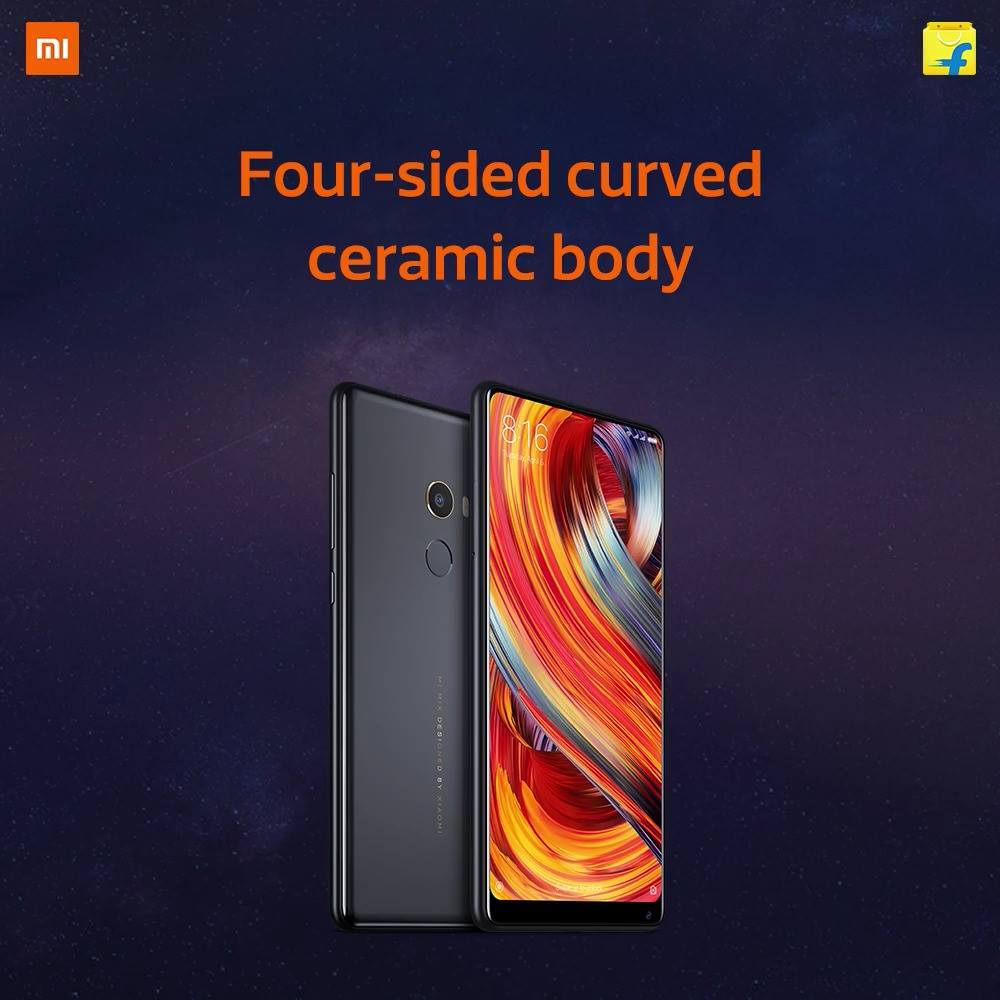 Mi MIX 2 comes with a premium 4 sided curved ceramic body which is scratch-resistant, looks amazing and fits perfectly in your hand! Grab the best offer on the special Dhanteras Sale on 17th October. #OnlyOnFlipkart