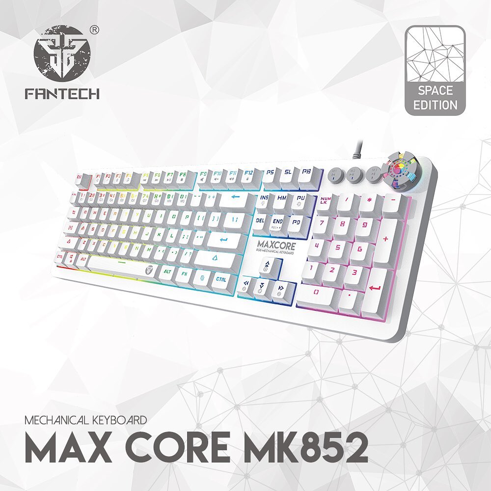 Unleash your skill, Tap your passion into performance with MAXCORE MK852 while let your Gaming World become real with the clear and clean sound of BEAT GS203 Fantech space edition.