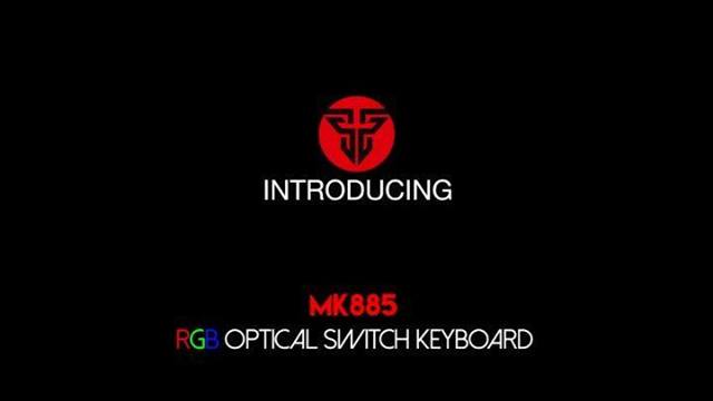 This is MK885 OPTIMAX, the RGB Optical Switch Keyboard with 14 spectrum mode that will enhance your gaming experience.