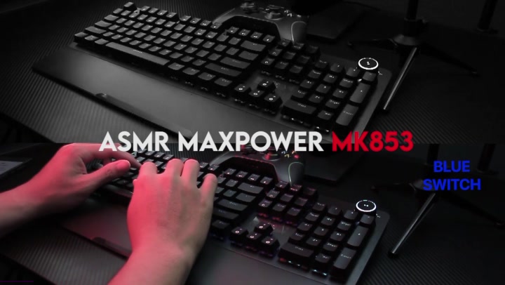 Red or Blue, which will you choose? Enjoy true typing and gaming freedom with MAXPOWER MK853! Featuring mechanical keys, and an ergonomic design for long game sessions! Get ready and gear up to win!