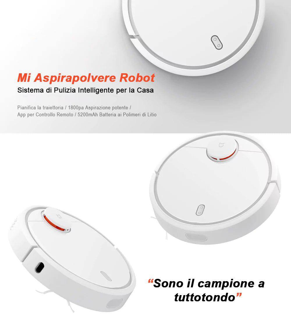 🚰 Xiaomi Mi Robot Vacuum! IL MIGLIORE ROBOT ASPIRAPOLVERE! Con APP, potenza d'aspirazione da TOP DI GAMMA e possibilità di programmare la pulizia!