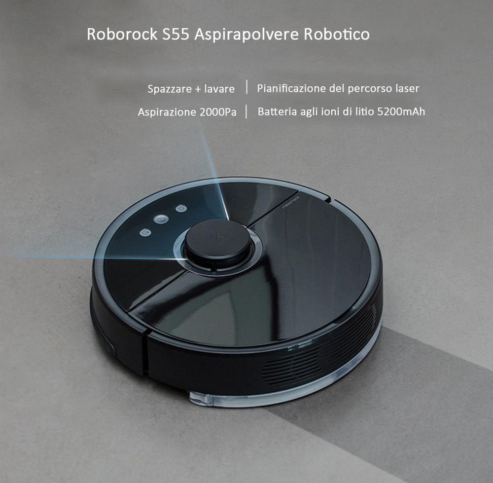 #GEARBEST 💸 MINIMO DA EUROPA 💸 🚿 XIAOMI ROBOROCK S55! Nuova Versione Migliorata del MIGLIORE ASPIRAPOLVERE ROBOT DI XIAOMI e... NERA! ...