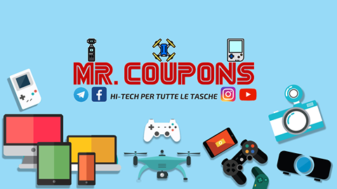 Il nostro partner: ⌚️📱 MR. COUPONS 💻 🛴 🗓 Ogni giorno centinaia di offerte e coupon su prodotti tecnologici e non solo!... 😍 Che aspetti ad entrare ⁉️