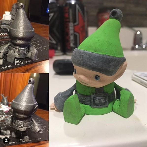 Look at this cute doll printed and painted by our A8 user, Mike Straub. Such a lifelike little boy as he is sitting in your table! Printer Anet A8 