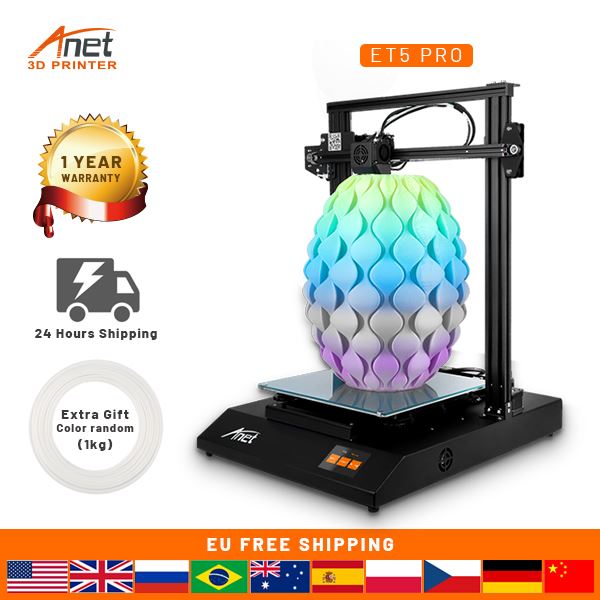 Anet German local warehouse new stock!! ET5 pro original price: 560usd. Now only: 399usd.