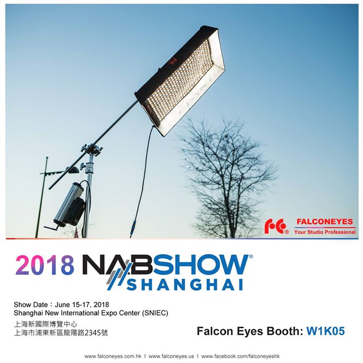 #FalconEyes will be exhibiting at the 2018 NAB SHOW SHANGHAI later this week! Visit our stand to check out the new #RGBW products!