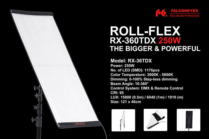 The #FalconEyes #ROLLFLEX #LED RX-36TDX is now officially launched! It