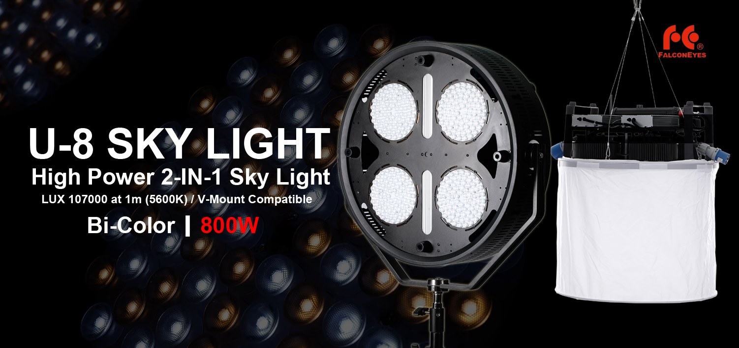 The U-8 will be presenting at the 2019 Cine Gear Expo! It's a 2-in-1 design which can be hung below the ceiling, or install on a light stand as a LED panel. The U-8 is outputting BRUTAL power of 800W, giving you a LUX value of 107000 at 1m distance for 5600K daylight!... www.tomtop.com _________________________ Well, there's only one way to find out! 2019 CINE GEAR EXPO