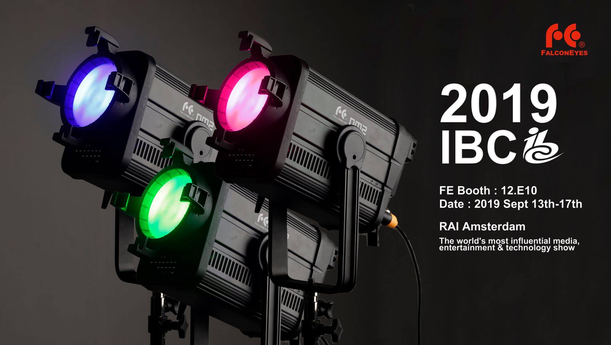 The World's most influential media, entertainment & technology show. 2019 IBC is coming up soon! Please visit the our booth to check out our latest products, well, the long waited RGBW Fresnel will be presented on the show! 2019 IBC...