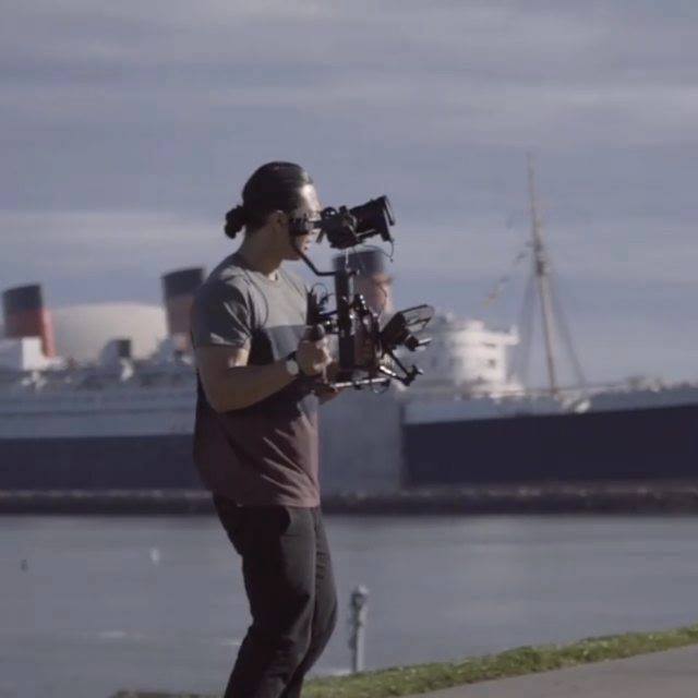 Such a fun spot to skateboard around in Long Beach.  Love the shot of the Queen Mary in the background. Setup: