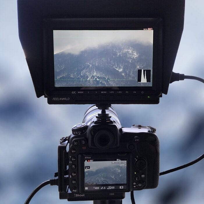 Shooting the storm and clouds covering the mountain top in 4K in very low light you have no option of making it 1/60