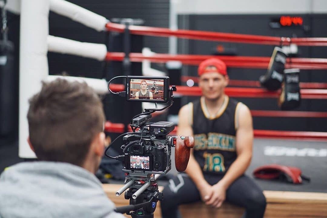 In the office with the champ, @jmitch_boxing @hoskingpromotions