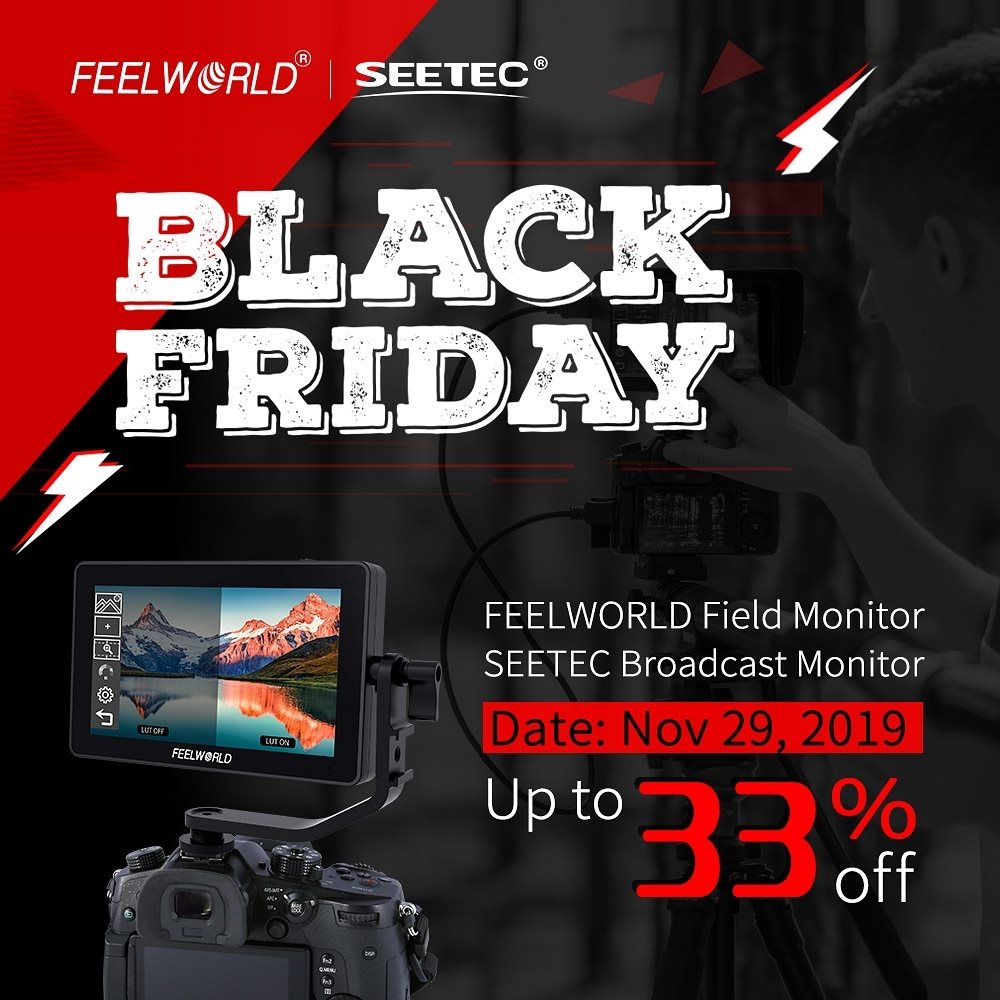 💥#BlackFridaySale - the FEELWORLD field monitor, SEETEC broadcast,  We offer big discounts up to 33% OFF on FEELWORLD official store, amazon, aliexpress, ebay.  🎉Biggest savings on your favorite monitor.  👉 Date：Nov 29, 2019...