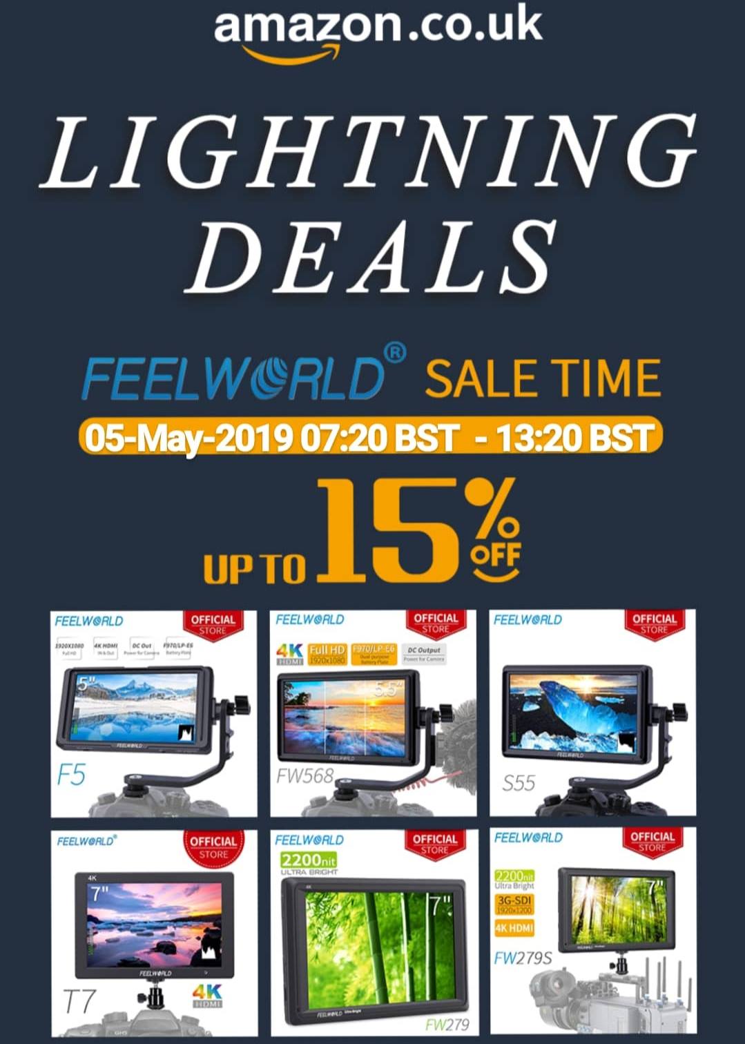 FEELWORLD Amazon UK Lightning Deal