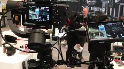 Have you ever recorded yourself recording something? It’s not as easy as it looks lol I need a go pro head mount #cameraoperator #nabshow #cameraman #cameragear