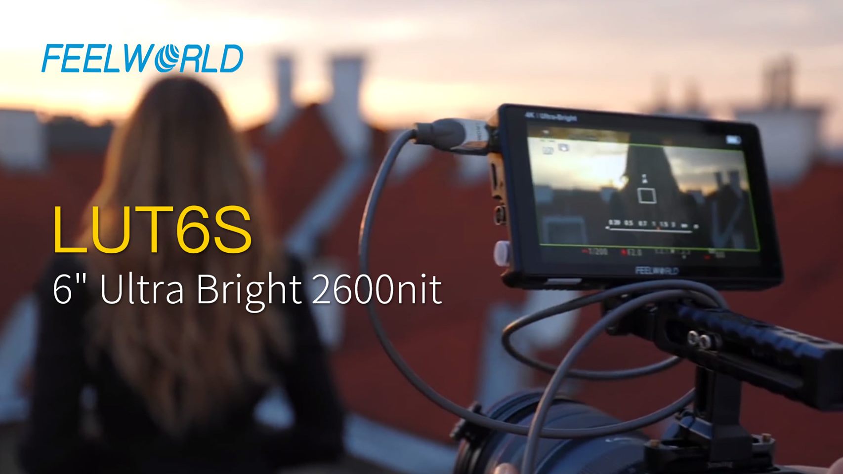 FEELWORLD LUT6S is a ultra bright 2600nit , amazing viewable in sunlight. Portable size is ideal for gimbal and camera setup for fashion video shoot behind the scenes.  With professional functions such as HDR monitoring, waveform, histagram, 3D LUTs (via SD card up 50). Review by: Monkeypixels... Shop Now: www.feelworld.ltd