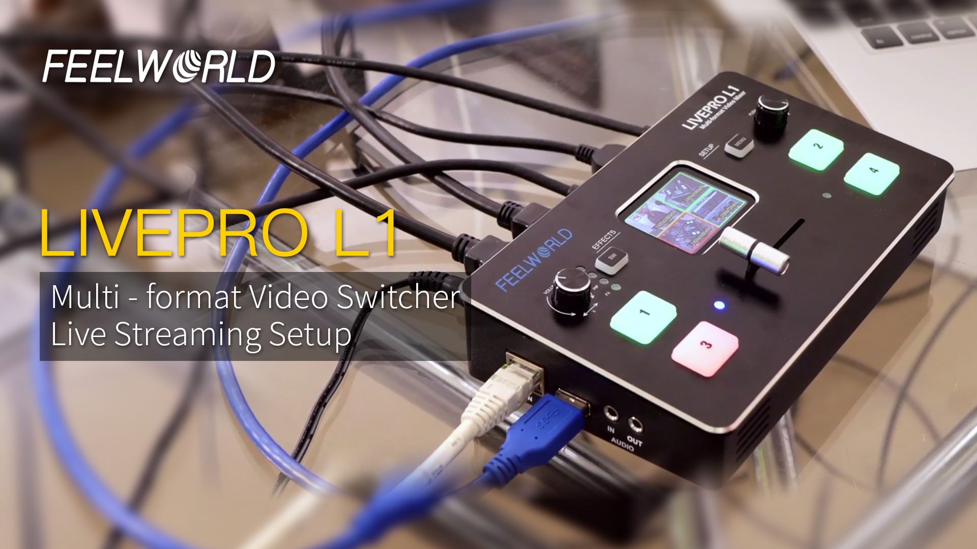 This is the Feelworld LivePro L1 HDMI live switching system