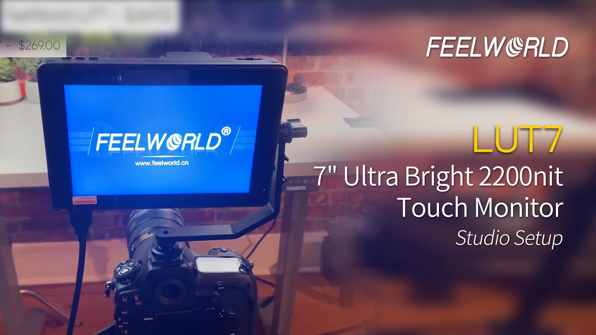 FEELWORLD LUT7 is a 7" ultra bright 2200nit field monitor which viewable directly in sunlight. With professional functions such as Waveform, histagram, load your own 3D LUT up to 50 LUTs(via SD card ).  It is ideal for your studio setup. Review by: Keyser Reveal Shop Now: www.feelworld.ltd...