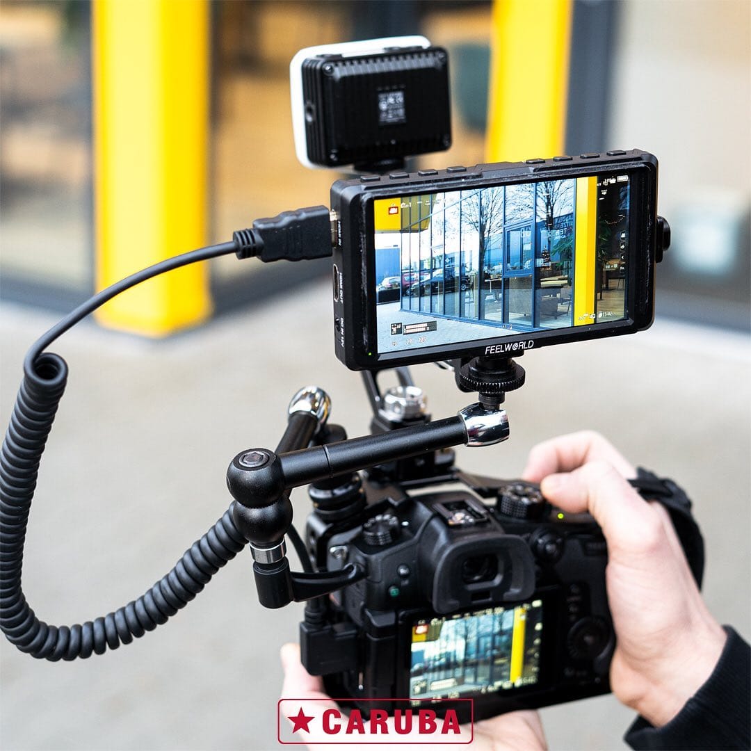 Using a Magic Arm you can easily and quickly add a microphone 🎤 FEELWORLD monitor 📺 or lamp 💡 to your camera setup! 📸By @caruba_gear #feelworld #feelworldmonitor...