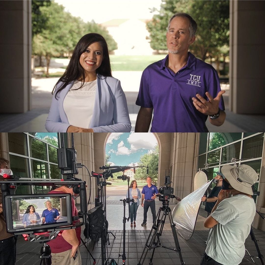 @cinemastoryproductions team recently had the opportunity to shoot a VIRTUAL orientation video for TCU and it came out SICK!! It was for their "Need2Know" program which covers drug & alcohol abuse, sexual abuse, mental health, and more