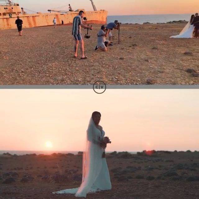 ❤️ BTS from @christy.visuals filming @fayemassy & @luke_plush amazing wedding in Cyprus.