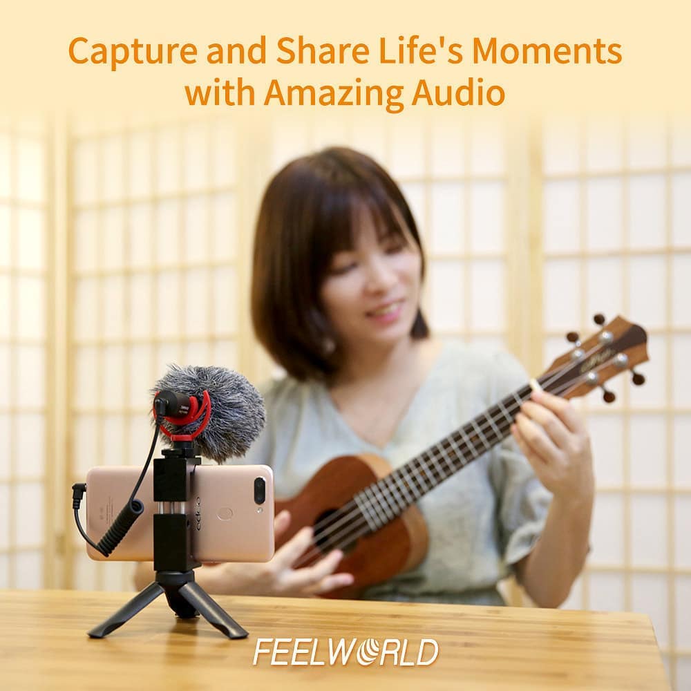 🎤 🎤 Capture and share life moment with amazing audio. Portable vlog setup, Master your production quality, improve your audio, reduce wind and noise. Highly recommend FEELWORLD FM8 is a compact microphone designed for vlog setup....