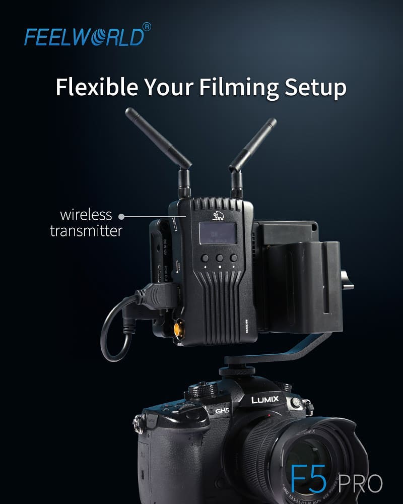 🙌 Flexible your filming setup.