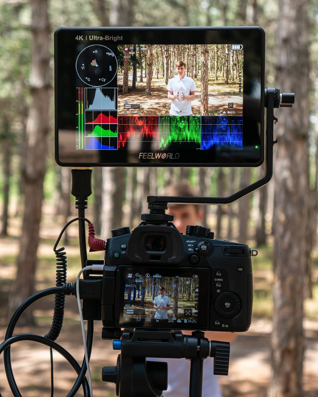 FEELWORLD LUT7S is quite bright and touch screen is just what you need, 7" 2200nit ultra bright is awesome for shooting in daytime sunlight. 👉 Again, for this price LUT7 269.99USD range it is a great monitor!