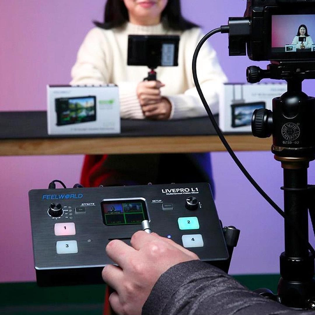 Perform live streams with FEELWORLD LivePRO 1 multi camera video switcher 📸 