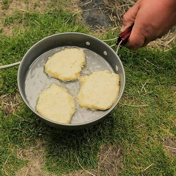 Camp Breakfast: Potato Pancakes Mix at home: 